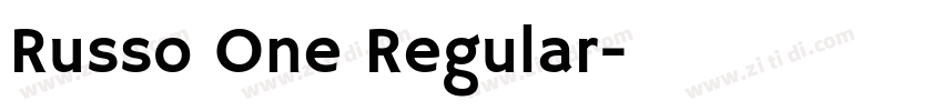 Russo One Regular字体转换